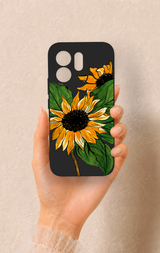 Vivo V70 5G Uyumlu Ay Çiçeği Desenli Silikon Kılıf