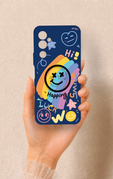 Tecno Pova Neo 2 Uyumlu Happing Smile Desenli Silikon Kılıf