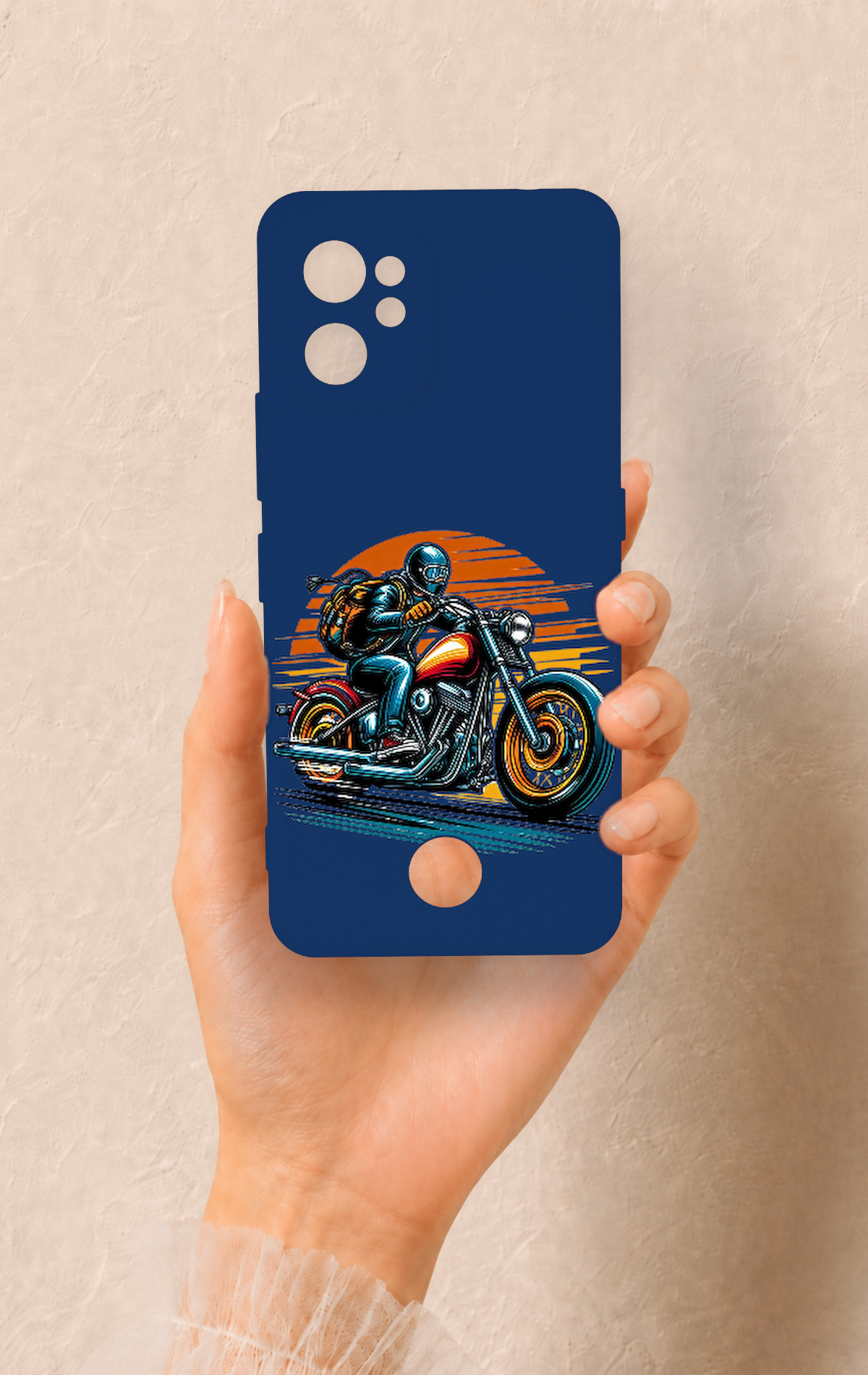 Reeder S19 Max Pro Uyumlu Moto Rider Desenli Silikon Kılıf