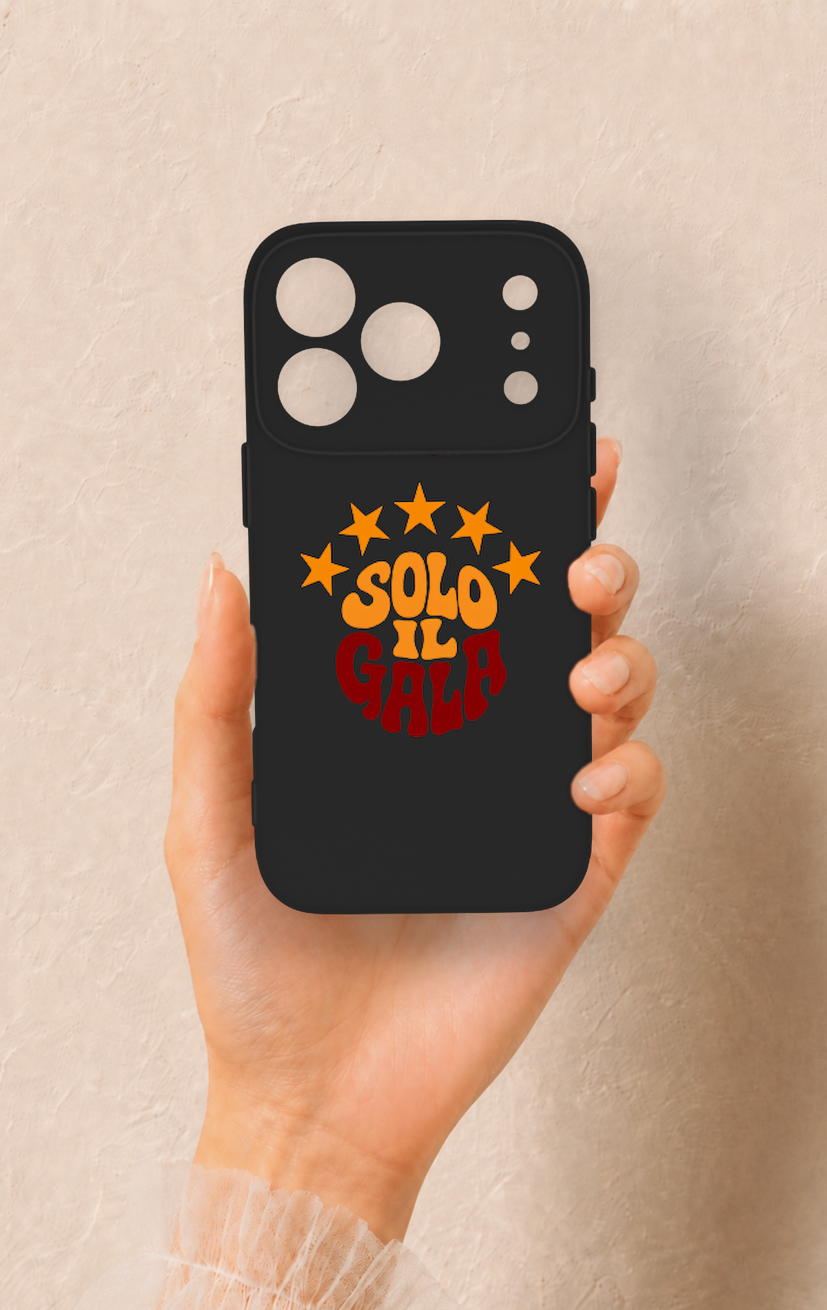iPhone 17 Pro Uyumlu Solo IL Gala Desenli Silikon Kılıf