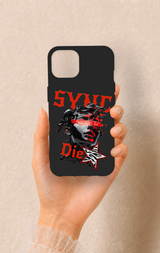 iPhone 14 Uyumlu Sync Die Desenli Silikon Kılıf