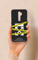 Oppo A9 2020 Uyumlu Off White Desenli Silikon Kılıf