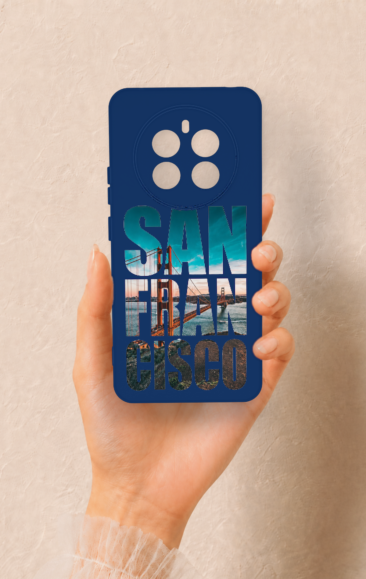 Realme 12 4G Uyumlu San Francisco Desenli Silikon Kılıf