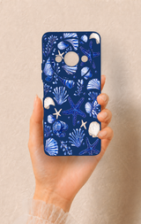 Redmi A3 Uyumlu Deniz Kabuğu Desenli Silikon Kılıf