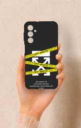 Samsung M34 Uyumlu Off White Desenli Silikon Kılıf
