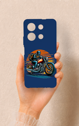 İnfinix Note 30 Uyumlu Moto Rider Desenli Silikon Kılıf