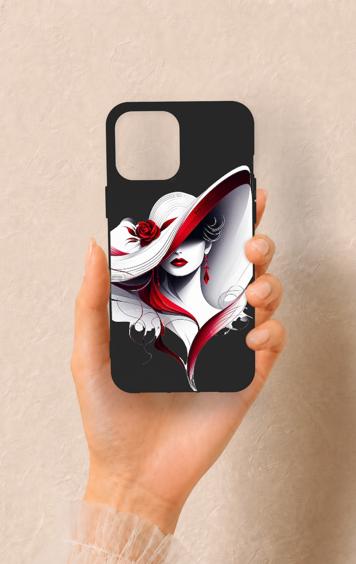 iPhone 12 Pro Max Uyumlu Matmazel Desenli Silikon Kılıf
