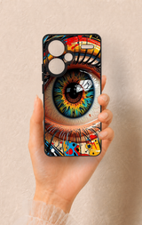 Redmi Note 13 Pro Plus Uyumlu Renkli Göz Bebeği Desenli Silikon Kılıf