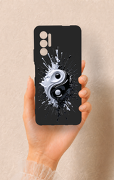 Tecno Pova 3 Uyumlu İyi ve Kötü Desenli Silikon Kılıf