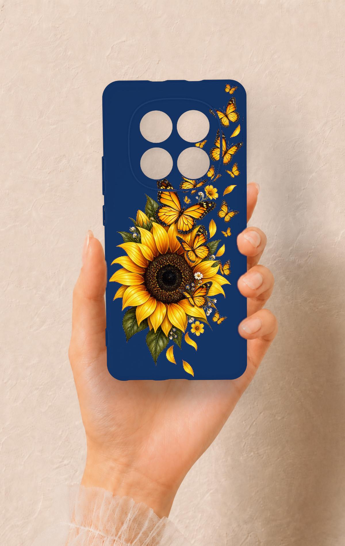 REDMİ NOTE 15 4G Uyumlu Ayçiçeği Desenli Silikon Kılıf