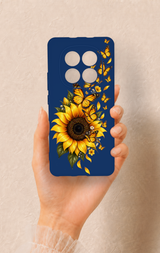 REDMİ NOTE 15 4G Uyumlu Ayçiçeği Desenli Silikon Kılıf