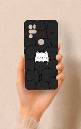 Omix X300 Uyumlu Many Cats Desenli Silikon Kılıf