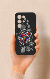 Realme C85 5G Uyumlu Rubik Küb Desenli Silikon Kılıf