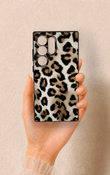 Samsung S24 Ultra Uyumlu Leopar Derisi Desenli Silikon Kılıf