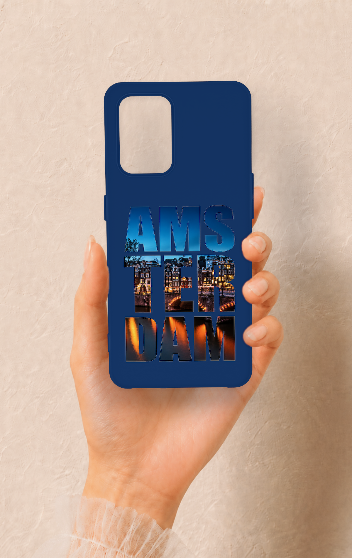 Oppo-A74 Uyumlu Amsterdam Desenli Silikon Kılıf