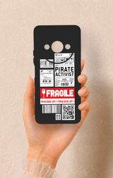 Redmi A3 Uyumlu Fragile Desenli Silikon Kılıf