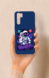 Oppo A91 Uyumlu Astronot DJ Desenli Silikon Kılıf
