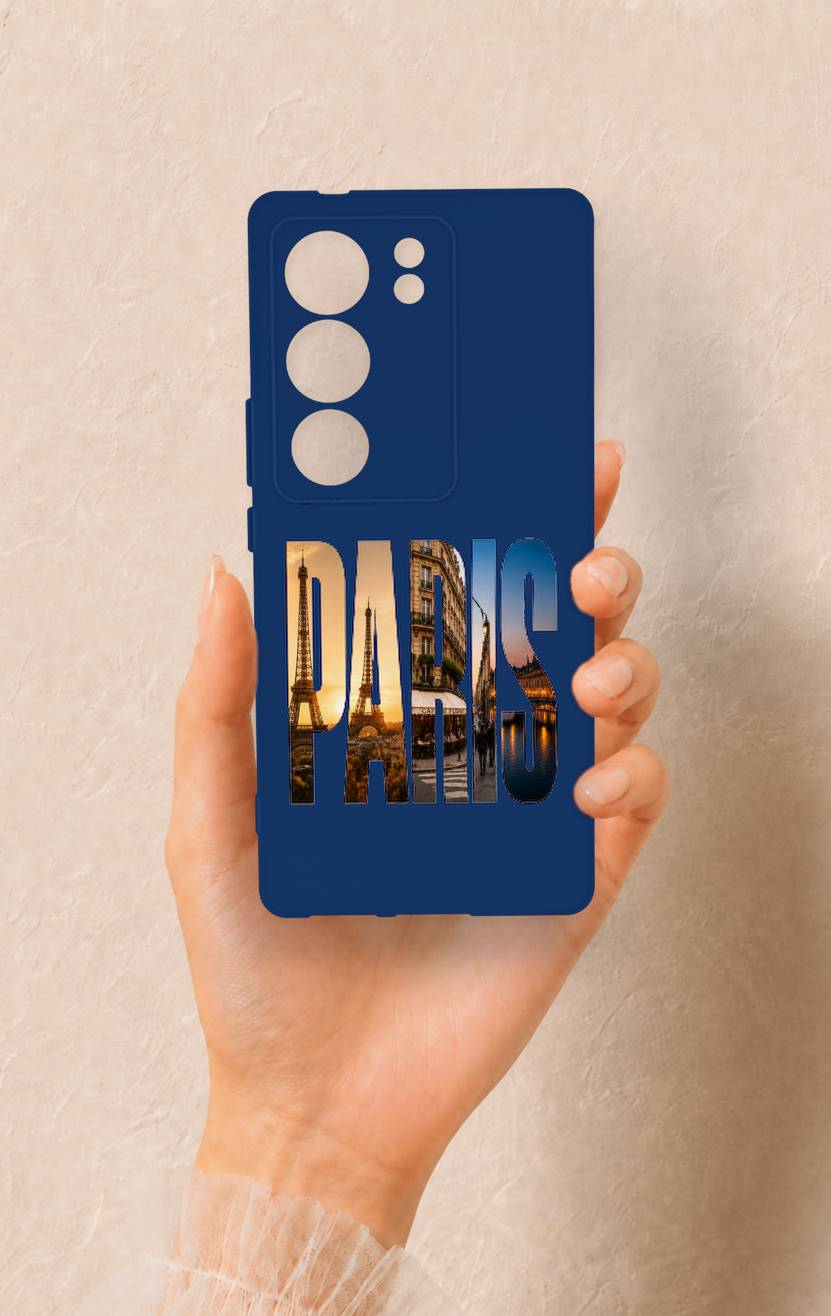 Vivo V29 Uyumlu Paris Desenli Silikon Kılıf