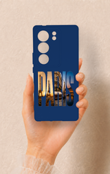 Vivo V29 Uyumlu Paris Desenli Silikon Kılıf
