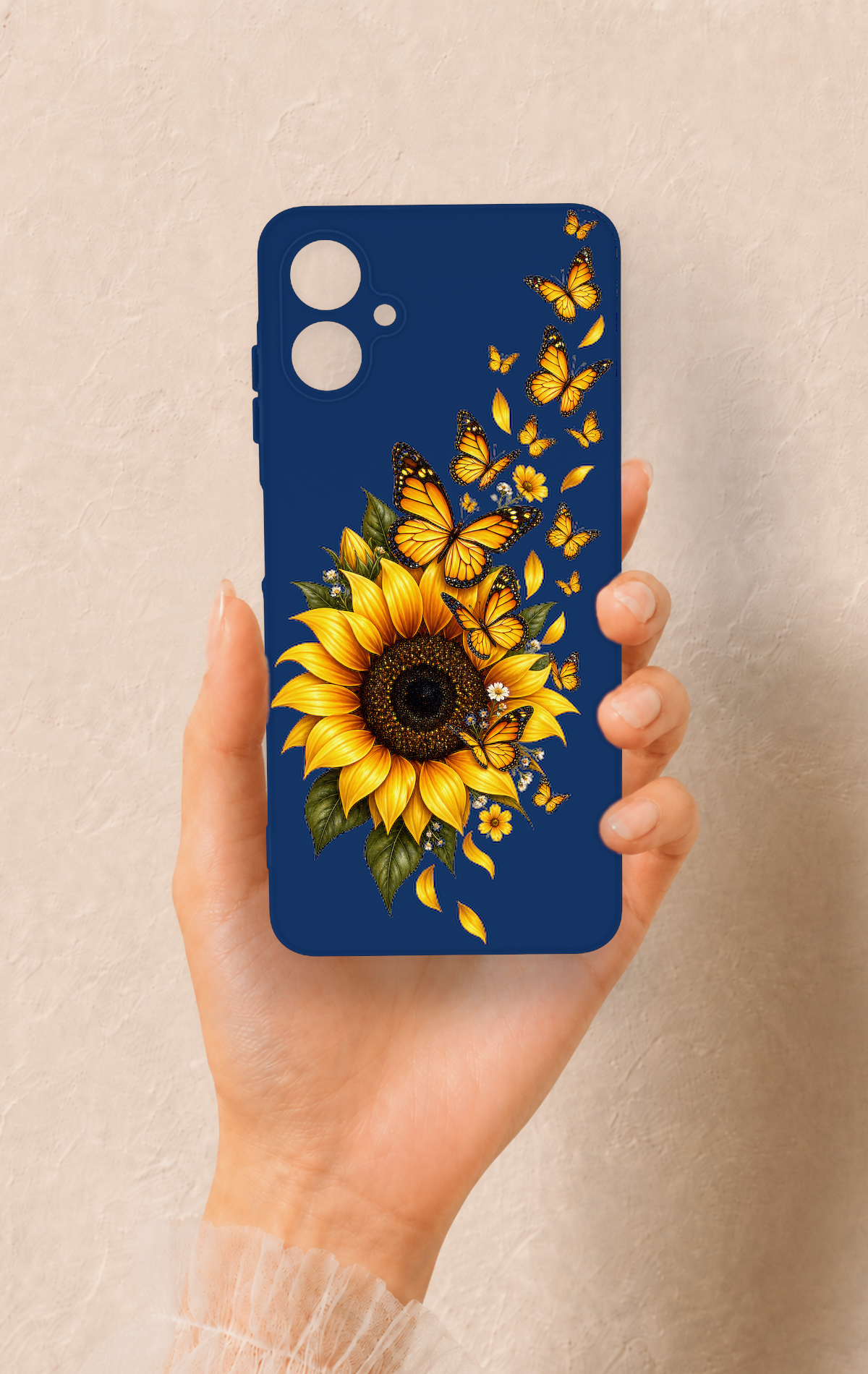 Samsung A06 Uyumlu Ayçiçeği Desenli Silikon Kılıf