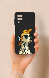 Samsung A12 Uyumlu Cool Dalmaçyalı Desenli Silikon Kılıf