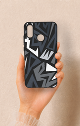 Huawei P20 Lite Uyumlu Geometrik Blok Desenli Silikon Kılıf