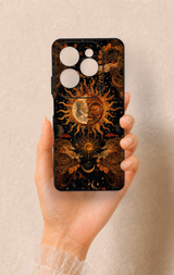 İnfinix Hot 40 Pro Uyumlu Mistik Güneş Desenli Silikon Kılıf