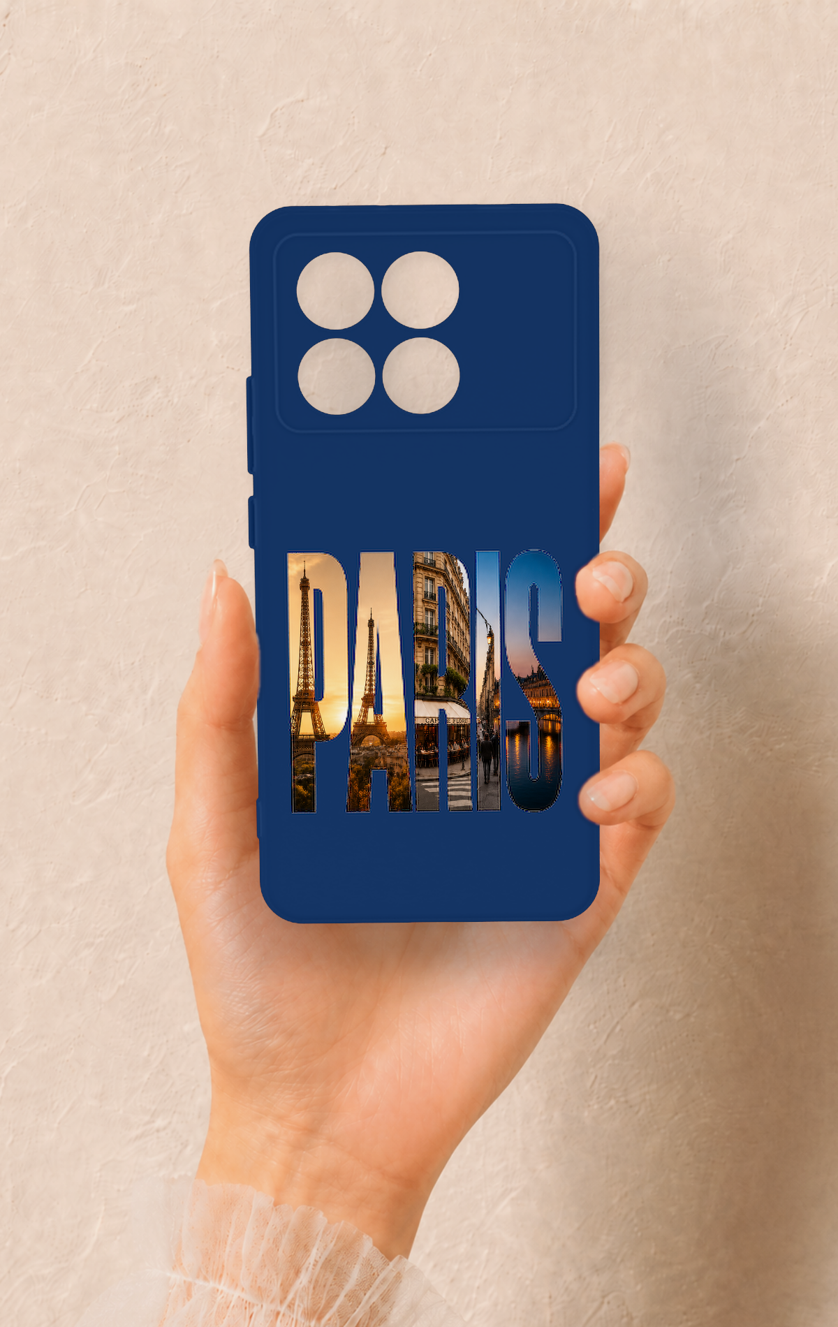 Poco X6 Pro Uyumlu Paris Desenli Silikon Kılıf
