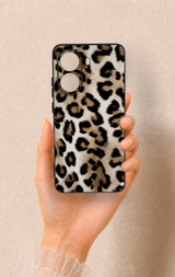 Poco X7 Pro Uyumlu Leopar Derisi Desenli Silikon Kılıf