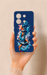 Redmi Note 13 Pro 5G Uyumlu Anchor Desenli Silikon Kılıf