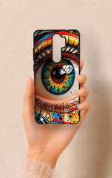 Redmi Note 8 Pro Uyumlu Renkli Göz Bebeği Desenli Silikon Kılıf