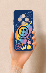 Redmi 14C Uyumlu Happing Smile Desenli Silikon Kılıf