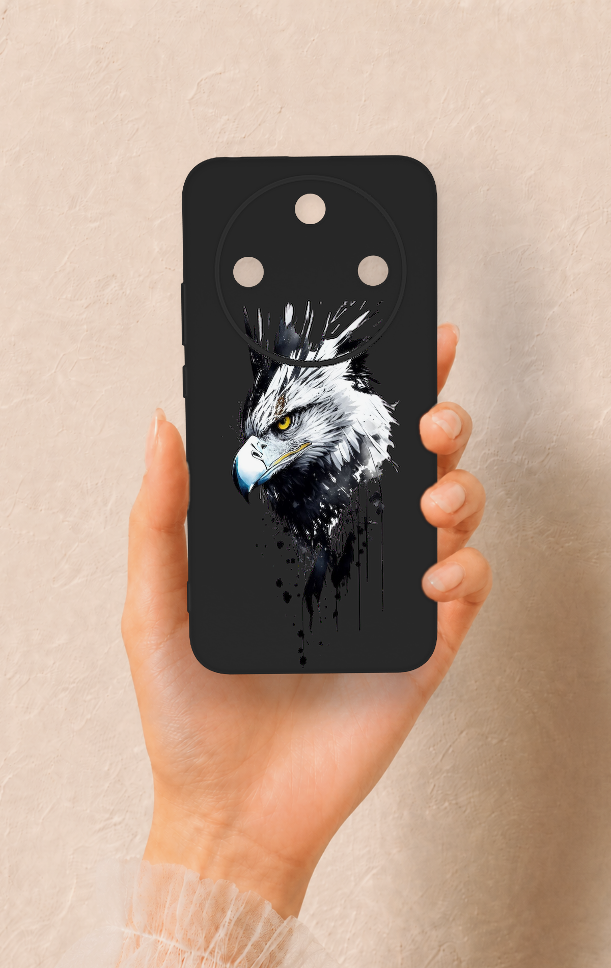 Honor Magic 8 Lite Uyumlu Bald Eagle Desenli Silikon Kılıf