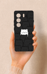 Tecno Camon 40 4G Uyumlu Many Cats Desenli Silikon Kılıf