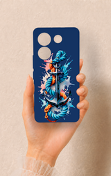 Tecno Camon 20 Pro Uyumlu Anchor Desenli Silikon Kılıf