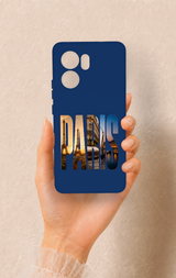 Oppo Reno 13F Uyumlu Paris Desenli Silikon Kılıf