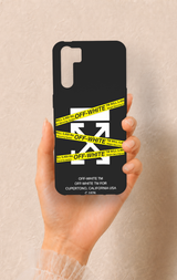 Oppo A91 Uyumlu Off White Desenli Silikon Kılıf