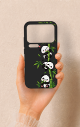 Xiaomi Mi 17 Pro 5G Uyumlu Sevimli Panda Bambu Desenli Silikon Kılıf