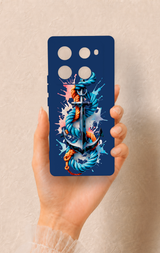 İnfinix Note 40 Pro Uyumlu Anchor Desenli Silikon Kılıf