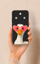 Honor Magic 8 Lite Uyumlu Aşık Ördek Desenli Silikon Kılıf