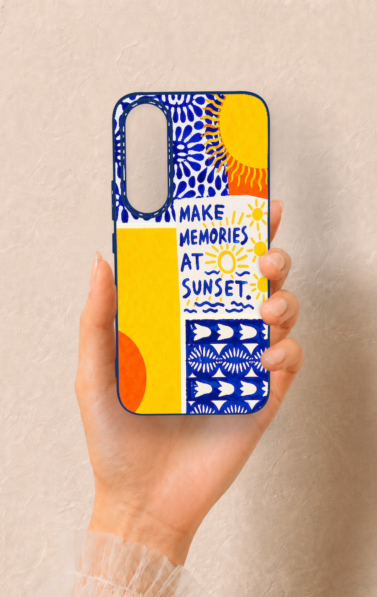 Vivo V70 FE 5G Uyumlu Sunset Desenli Silikon Kılıf