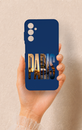 Samsung M14 Uyumlu Paris Desenli Silikon Kılıf