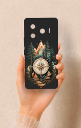 Tecno Camon 30 Pro 5G Uyumlu Pusula Orman Desenli Silikon Kılıf