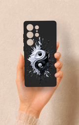 Samsung S25 Ultra Uyumlu İyi ve Kötü Desenli Silikon Kılıf