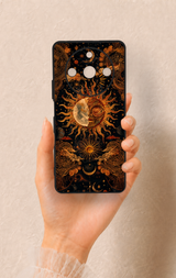 Realme 11 Pro Uyumlu Mistik Güneş Desenli Silikon Kılıf
