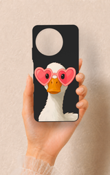 Realme 11 Uyumlu Aşık Ördek Desenli Silikon Kılıf