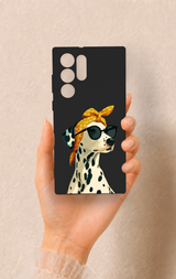 Samsung S22 Ultra Uyumlu Cool Dalmaçyalı Desenli Silikon Kılıf