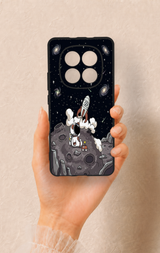 REDMİ NOTE 15 4G Uyumlu Uzay Astronot Desenli Silikon Kılıf