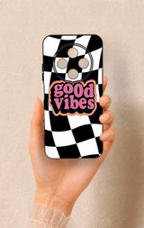 Tecno Spark 30C Uyumlu Black Good Vibes Desenli Silikon Kılıf