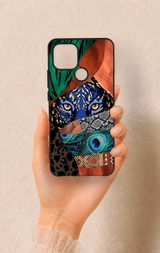 Oppo A15 Uyumlu Amazon Kaplan Desenli Silikon Kılıf